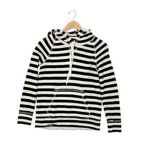 J.Crew Terry Knit Striped Hoodie